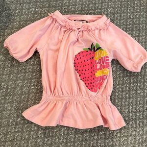 Juicy Couture top 3-6 months pink strawberry Absolutely adorable